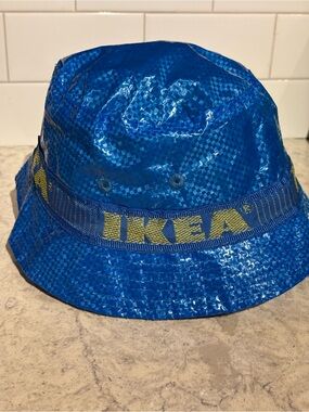 IKEA Blue Nylon Bucket Hat